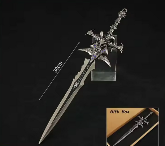Large Metal Frost Sword Replica Display 11.8"