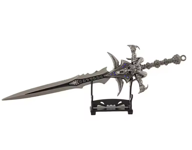 Large Metal Frost Sword Replica Display 11.8"