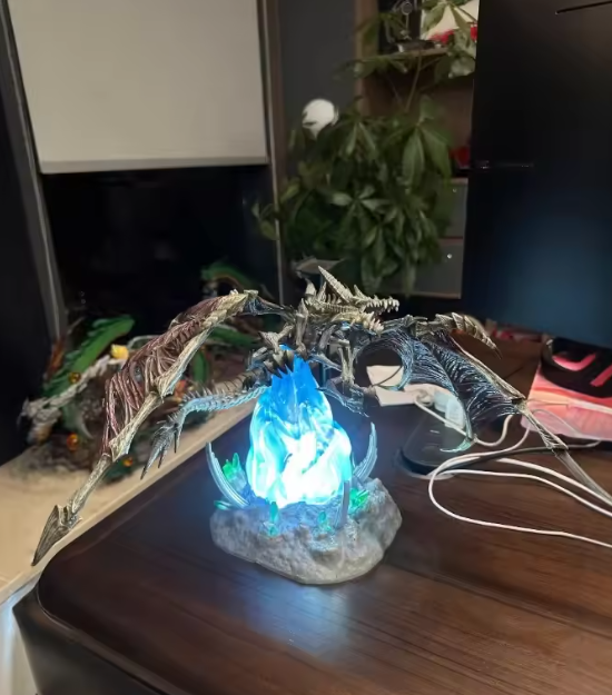Frozen Death Dragon Light Up Model Display 11.8"