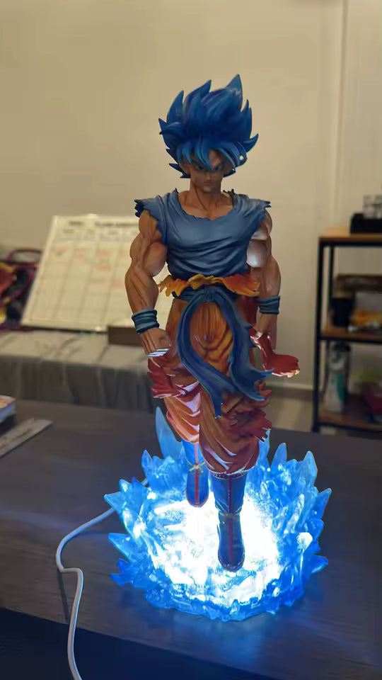 Walking Hero Statue With Light Up Base 12.9"