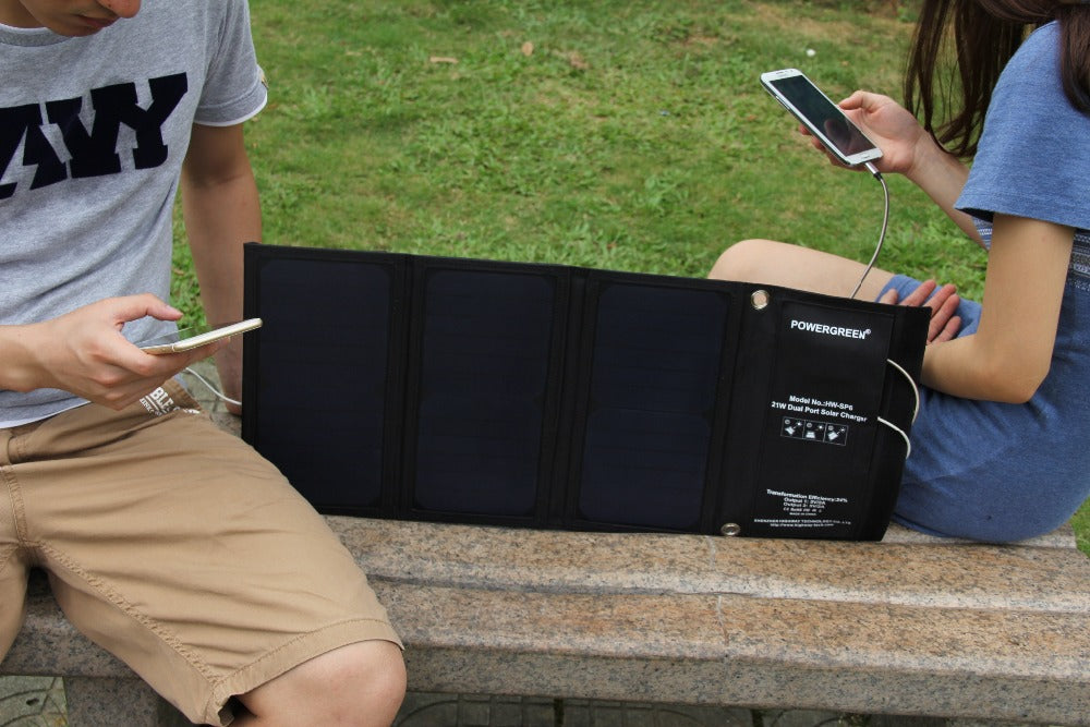 21W Dual Port Folding Solor Panel Charger