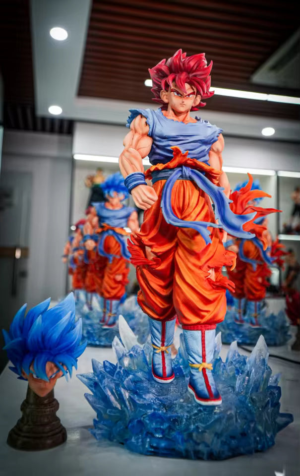 Walking Hero Statue With Light Up Base 12.9"