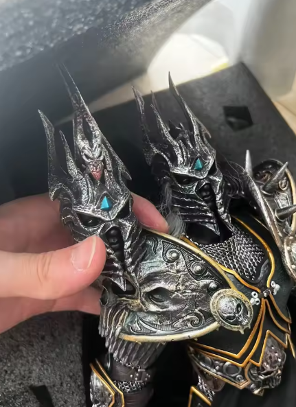 Frozen King 1/6 Model Statue with Light Up Blue LED Eyes and Metal Blade 12"