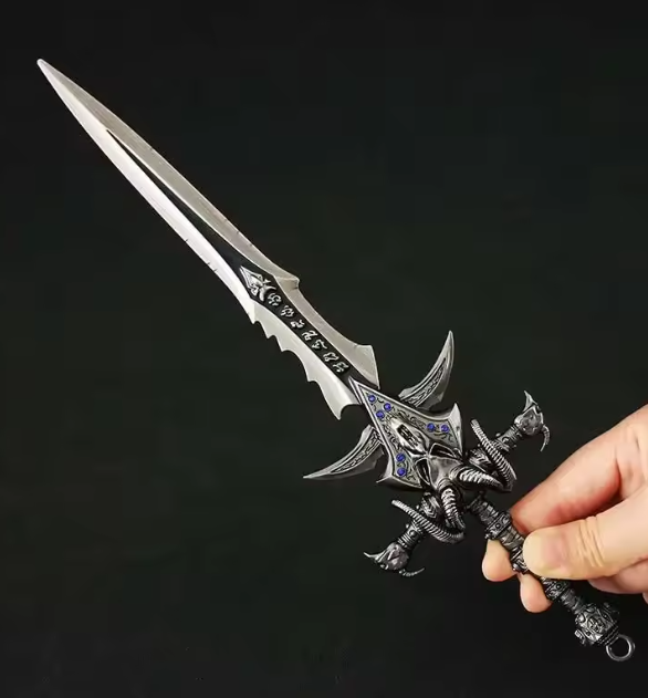 Large Metal Frost Sword Replica Display 11.8"