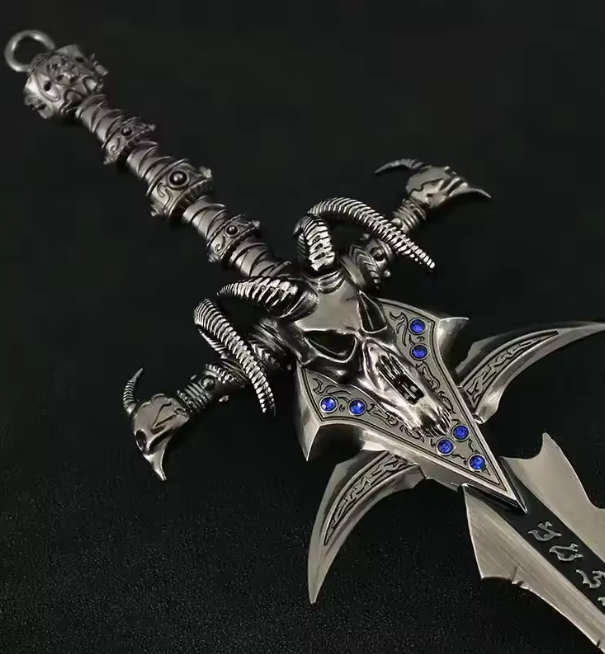 Large Metal Frost Sword Replica Display 11.8"