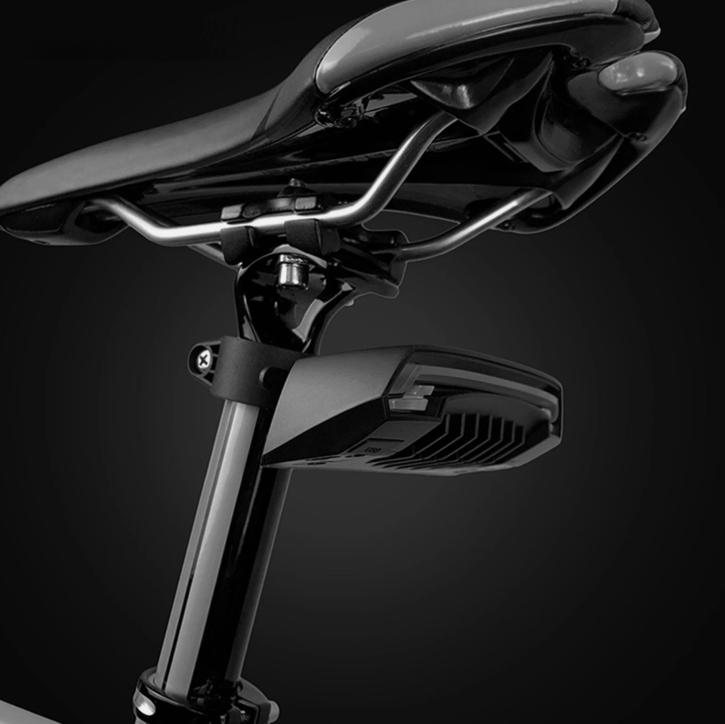 Supercar Style Rear Bike Light with Remote Turn Signals and Laser Guides